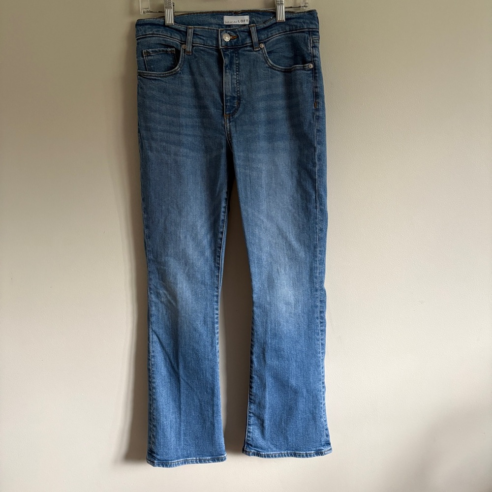 LOFT The Boot Bootcut Womens Jeans Medium Wash Size 6/29 High Rise Stretch